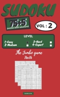 Jumbo SUDOKU puzzles: 75+5 Jumbo 16x16 SUDOKU puzzles books Series - Vol. 2 (Difficulty = EASY) 80 Jumbo 16x16 SUDOKU grids with solutions 1 B08HGZK45C Book Cover