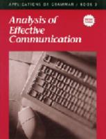 Applications of Grammar Book 3: Analysis of Effective Communication 1930367252 Book Cover