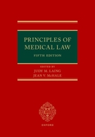Principles of Medical Law 0192869795 Book Cover
