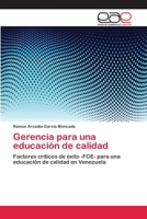 Gerencia para una educación de calidad 365908316X Book Cover