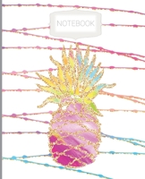 Notebook: Wide Ruled Line Notebook, School Notebook, Homes School Notebook, Gift for Kids, Students, Teens, 7.5 x 9.25 inches, Pineapple Notebook 1708521429 Book Cover