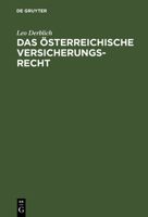 Das österreichische Versicherungsrecht 3111284514 Book Cover