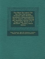 Eine Messe Des Lebens; F�r Soli Chor Und Grosses Orchester; Nach Nietzsches Zarathustra Zusammengestellt Von F. Cassirer. Klavierauszug Mit Deutschen Worten Von O. Singer; Engl. Worte V. J. Bernhoff 1294470752 Book Cover