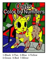 Cats color by numbers: Coloring Book for Kids Ages 4-8 B0F77VZPQH Book Cover