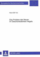 Das Problem Des Neuen Im Geschichtsdenken Hegels 3631487444 Book Cover