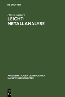 Leichtmetallanalyse 3110980762 Book Cover