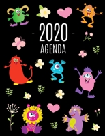 Mostri Agenda 2020: Agenda di 12 Mesi con Calendario 2020 | Pianificatore Giornaliera (Italian Edition) 1661182127 Book Cover