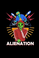 Alienation: Funny Grid Notebook For Alien I Disco I Turntable And Dance Music Fans - Paperback I Journal I Sketchbook I Diary Gift For Men, Women & Children 1698393326 Book Cover
