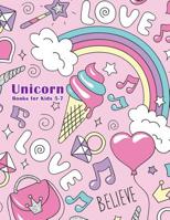 Books for Kids 5-7 Unicorn : 50 Amazing Unicorn Coloring and Activity Books 1095120212 Book Cover