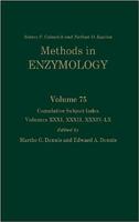 Methods in Enzymology, Volume 75: Cumulative Subject Index, Volumes 31, 32 and 34-60 0121819752 Book Cover