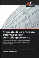 Proposta di un processo automatico per il controllo geometrico (Italian Edition) 6208866804 Book Cover