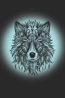 Wolf: A5 checkered notebook / notebook / exercise book / math booklet for wolf lovers 1078179069 Book Cover