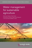 Water Management for Sustainable Agriculture 1786761769 Book Cover