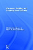 European Banking and Financial Law Statutes 1138044229 Book Cover