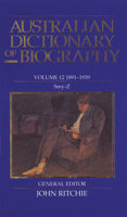 Australian Dictionary of Biography 0522844375 Book Cover