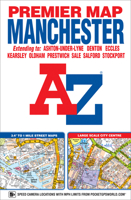 Manchester Premier Map (A-Z Premier Street Maps) 1843489384 Book Cover