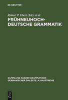 Fr�hneuhochdeutsche Grammatik 348410676X Book Cover