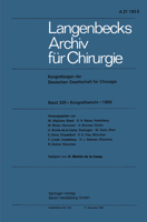 Langenbecks Archiv Fur Chirurgie: Kongressorgan Der Deutschen Gesellschaft Fur Chirurgie 3662406500 Book Cover