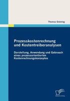 Prozesskostenrechnung Und Kostentreiberanalysen 3836687666 Book Cover