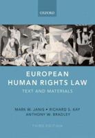 European Human Rights Law 019876569X Book Cover