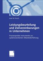 Leistungsbeurteilung Und Zielvereinbarungen in Unternehmen 3409119418 Book Cover