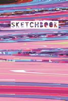 Sketchbook: Abstract Glitch Distortion Pastel Art Design 1791626718 Book Cover