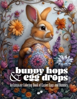 BUNNY HOPS & EGG DROPS: An Intricate Coloring Book of Easter Eggs and Bunnies B0CVVG2TCN Book Cover