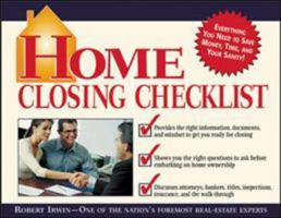 Home Closing Checklist 0071409971 Book Cover