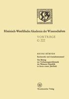 Reichswehr Und Ausnahmezustand: Ein Beitrag Zur Verfassungsproblematik Der Weimarer Republik In Ihrem Ersten Jahrfünft 3531072226 Book Cover