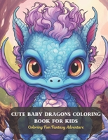 Cute Baby Dragons Coloring Book for Kids: Coloring Fun Fantasy Adventure B0CDFXD3V7 Book Cover
