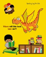 Reading Log For Kids: Ideal Gift Children's Reading Progress Tracker & Review Journal For 100 Books, For Kids & Parents Cute Dragon Design 1706221215 Book Cover