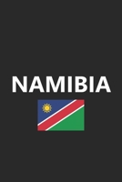 Namibia: Flag Country Africa African Stylish Sketchbook Journal for Drawing, Sketching, Doodling, & Painting Art Book 6x9 Inches 120 Pages Gift 1660827868 Book Cover
