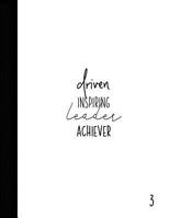 Driven Inspiring Leader Achiever: Type 3 Gift Notebook The Achiever Large Composition Book 107110845X Book Cover