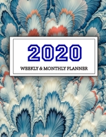 2020 Planner Weekly and Monthly: Jan 1, 2020 to Dec 31, 2020: Weekly & Monthly Planner + Calendar Views Inspirational Quotes and Navy Floral Cover ... December 2020 1711844829 Book Cover