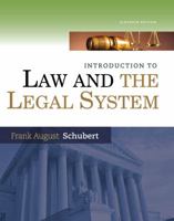 Introduction to Law and the Legal System 0618770909 Book Cover