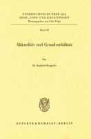 Akkreditiv Und Grundverhaltnis 3428025334 Book Cover