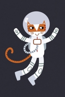 Notes: A Blank Sketchbook with Ginger and White Cat Astronaut Cover Art 1697515452 Book Cover