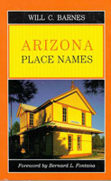 Arizona Place Names 0816510741 Book Cover