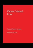 China's Criminal Laws 1461178959 Book Cover