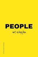 INTROVERT POWER People NOT A BIG FAN: The secret strengths of INFJ Dot Grid Composition Notebook with Funny text Gift idea for Introverts 171004103X Book Cover