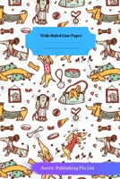 Dog Sloth Theme Wide Ruled Line Paper 1706252439 Book Cover