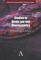 Studies in Hindu Law and Dharma Stra 1783083158 Book Cover