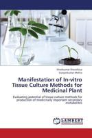 Manifestation of In-vitro Tissue Culture Methods for Medicinal Plant: Evaluating potential of tissue culture methods for production of medicinally important secondary metabolites 3659374660 Book Cover