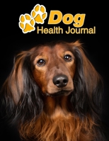 Dog Health Journal: Longhaired Dachshund 109 pages 8.5x11 Track and Record Vaccinations, Shots, Vet Visits Medical Documentation Canine Owner Notebook Medication Logbook Tracker 1710278080 Book Cover
