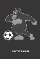 Notizbuch: Notizbuch Notizheft Schreibbuch 110 Seiten Karo Kariert Karos DIN A5 Affe Gorilla Dschungel Safari Afrika Zoo Tierpfleger Tier Tiere Fussball Kicken Fussballspieler Fussballverein Fussballt 1708480323 Book Cover