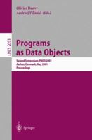 Programs as Data Objects: Second Symposium, PADO 2001, Aarhus, Denmark, May 21-23, 2001, Proceedings B007RD10DE Book Cover