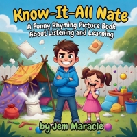 Know-It-All Nate: A Funny Rhyming Picture Book About Listening and Learning – Perfect for Kids Ages 4-10 B0GZZR422Z Book Cover