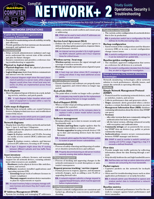 Comptia Network+ 2 - Operations, Security & Troubleshooting Study Guide: A Quickstudy Laminated Reference 1423251288 Book Cover