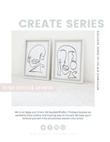 Blind Contour Drawing: Exclusive CREATE Series of the M+P Curriculum B094CXWT4F Book Cover