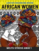 African women Adults Coloring Book: Beauty queens gorgeous black women African american afro dreads for adults relaxation art large creativity grown ups ... B088N96B84 Book Cover